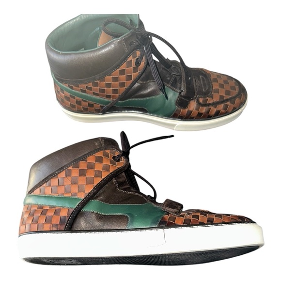 Louis Vuitton Black and Brown Checkered Sneakers - Picture 5 of 7